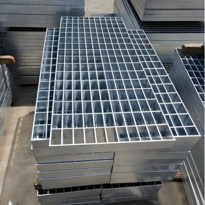 Hot Dip Galvanized Steel Grating Drain Cover with Customizable Size and Anti-Slip Serrated Surface