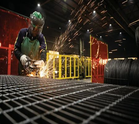 রস্ট-প্রমাণ গ্যালভানাইজড স্টীল গ্রিটিং প্ল্যাটফর্ম Serrated স্টীল গ্রিটিং