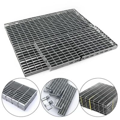 Hot Dip Galvanized 25X5 Serrated Steel Grating for Heavy Duty Industrial Platforms