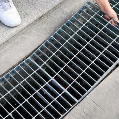 Heavy Duty Galvanized Steel Grating Drain Cover with Non-Slip Surface for Trench Drainage